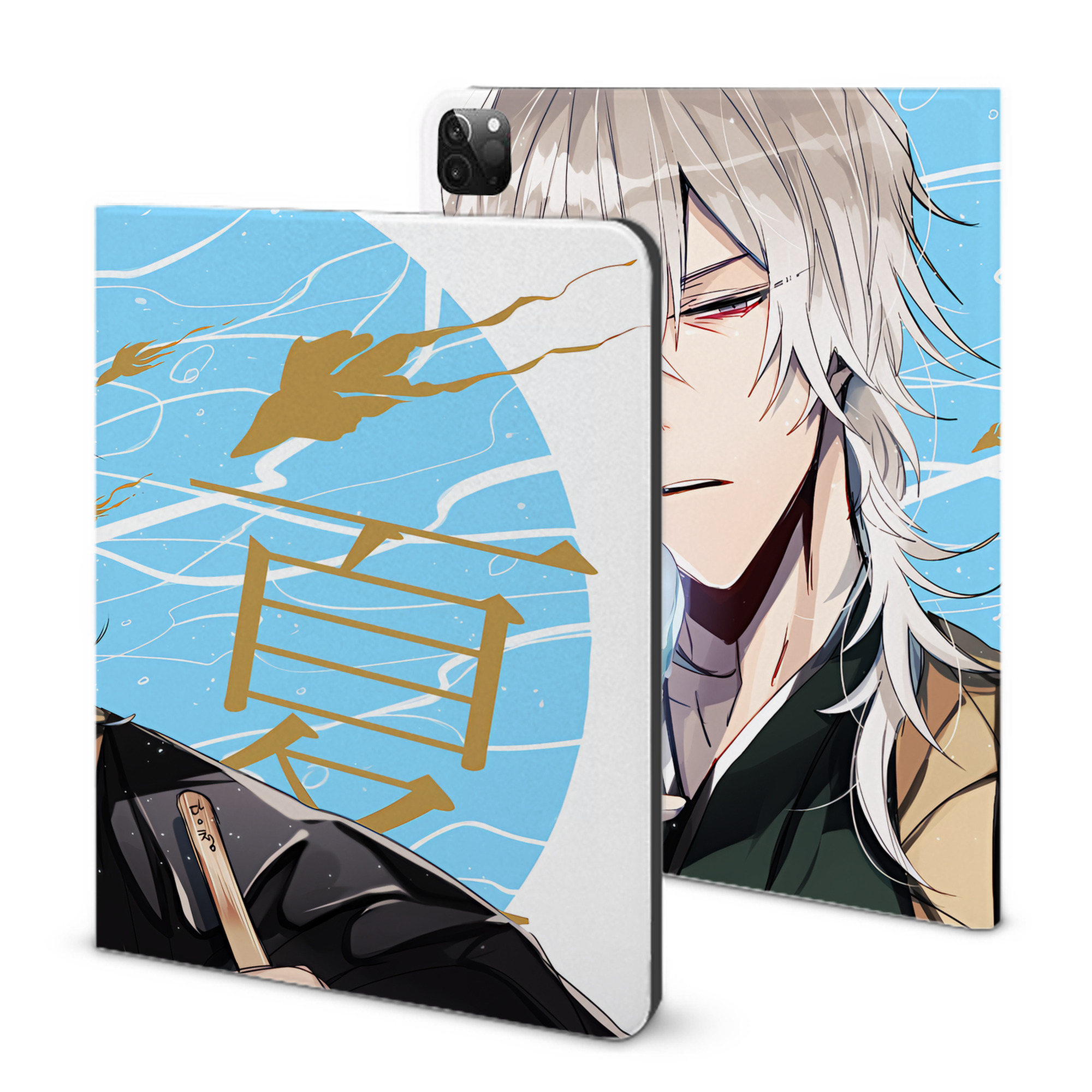 （画像用） 文豪ストレイドッグス Bungo Stray Dogs IPadケース ペンホルダー付き ブックスタイルデザイン